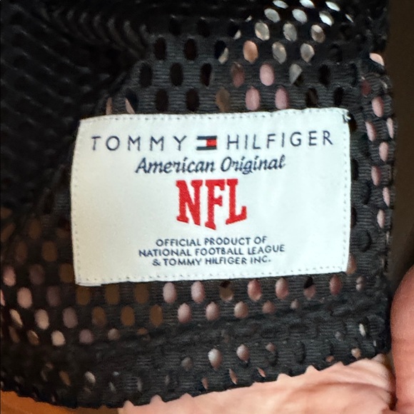 Tommy Hilfiger Women’s Black Mesh  Steeler Jersey. Sz XS - Picture 5 of 8